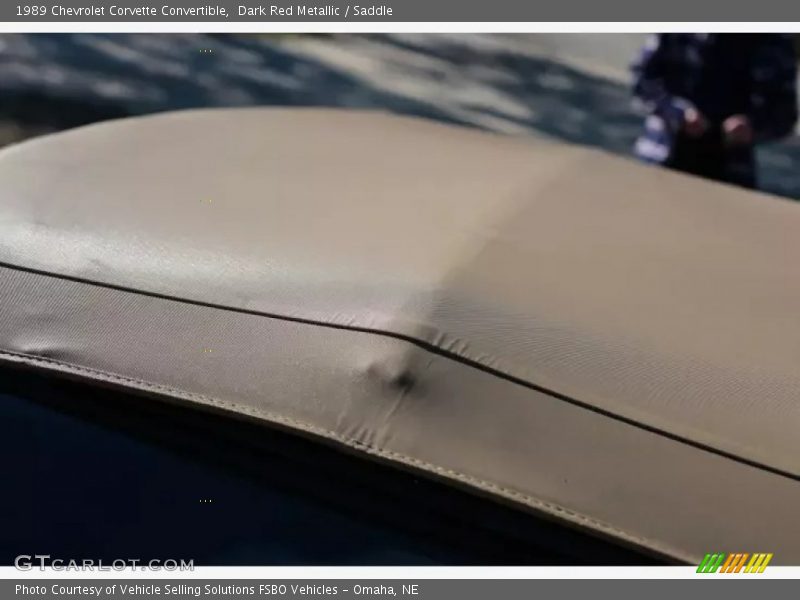 Dark Red Metallic / Saddle 1989 Chevrolet Corvette Convertible