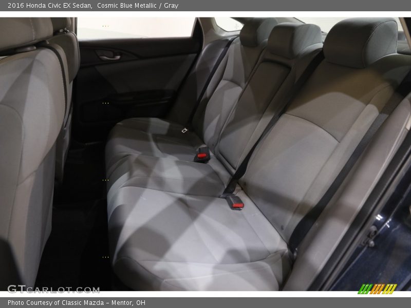 Cosmic Blue Metallic / Gray 2016 Honda Civic EX Sedan