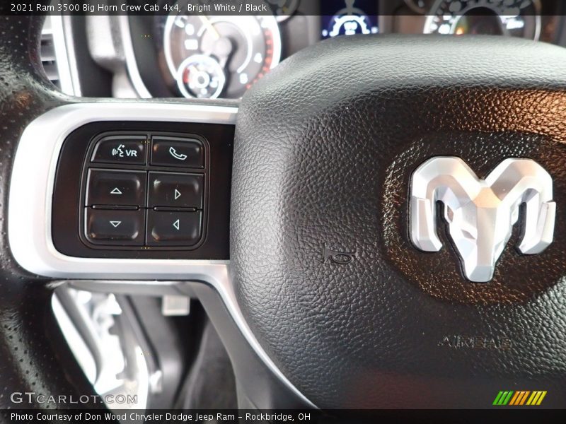 Bright White / Black 2021 Ram 3500 Big Horn Crew Cab 4x4
