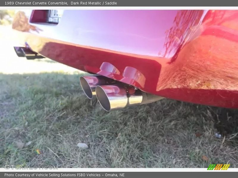 Dark Red Metallic / Saddle 1989 Chevrolet Corvette Convertible
