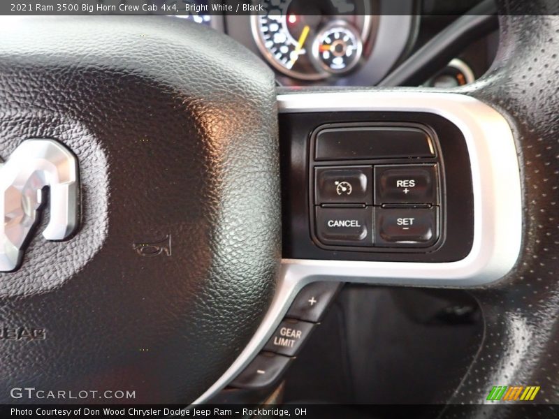 Bright White / Black 2021 Ram 3500 Big Horn Crew Cab 4x4