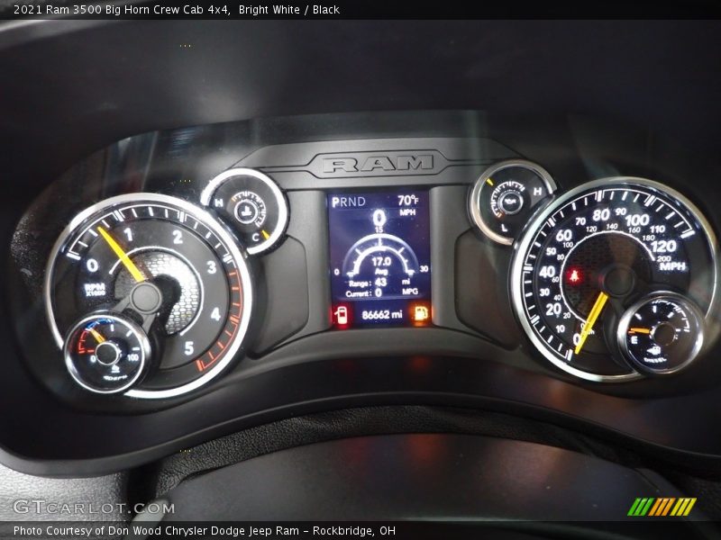 Bright White / Black 2021 Ram 3500 Big Horn Crew Cab 4x4