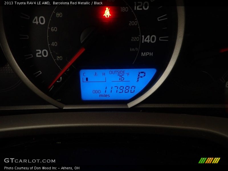 Barcelona Red Metallic / Black 2013 Toyota RAV4 LE AWD
