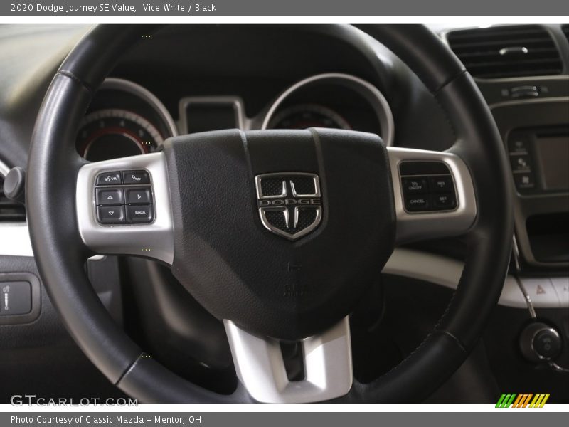 Vice White / Black 2020 Dodge Journey SE Value