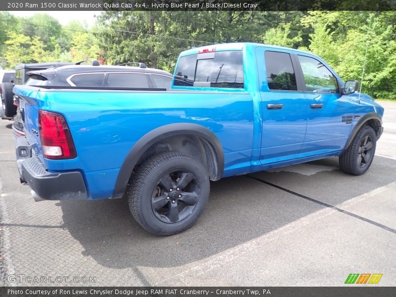 Hydro Blue Pearl / Black/Diesel Gray 2020 Ram 1500 Classic Warlock Quad Cab 4x4