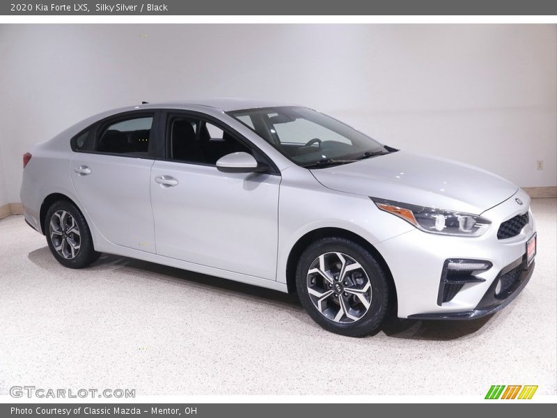 Silky Silver / Black 2020 Kia Forte LXS