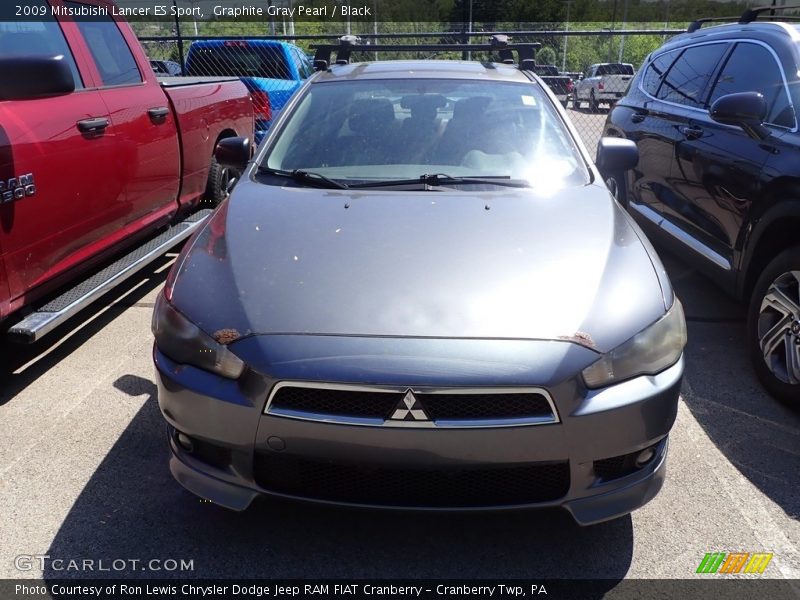 Graphite Gray Pearl / Black 2009 Mitsubishi Lancer ES Sport