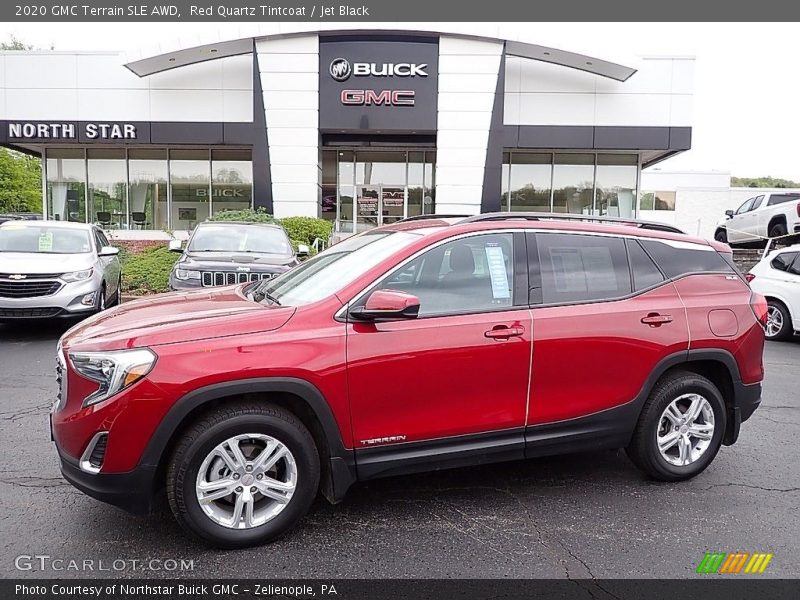 Red Quartz Tintcoat / Jet Black 2020 GMC Terrain SLE AWD