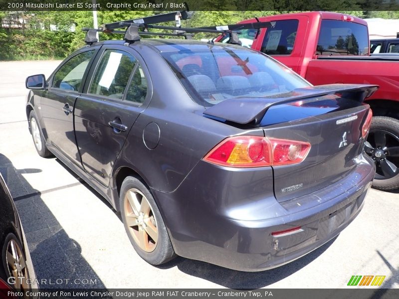 Graphite Gray Pearl / Black 2009 Mitsubishi Lancer ES Sport