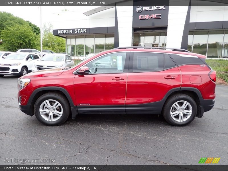 Red Quartz Tintcoat / Jet Black 2020 GMC Terrain SLE AWD