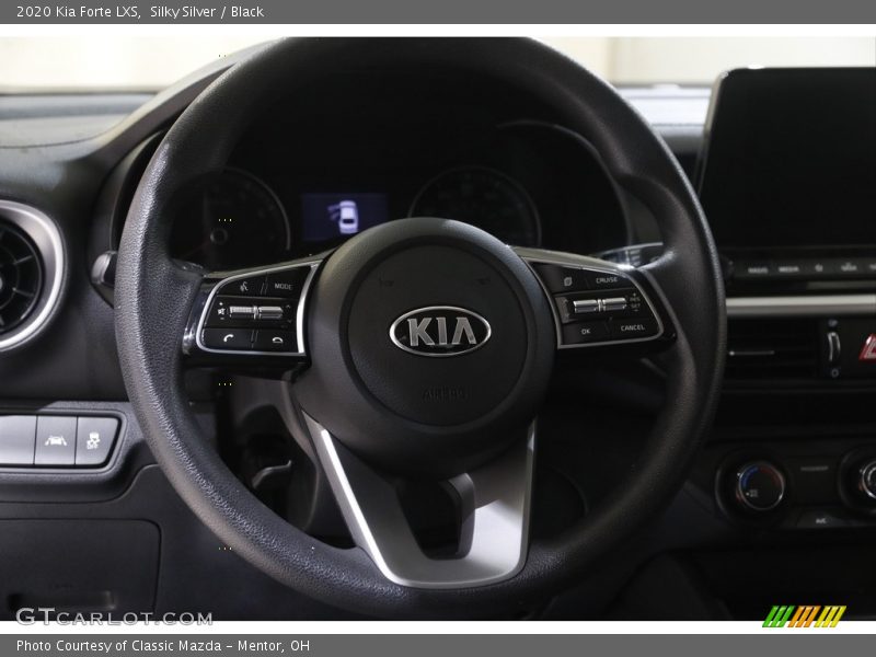 Silky Silver / Black 2020 Kia Forte LXS