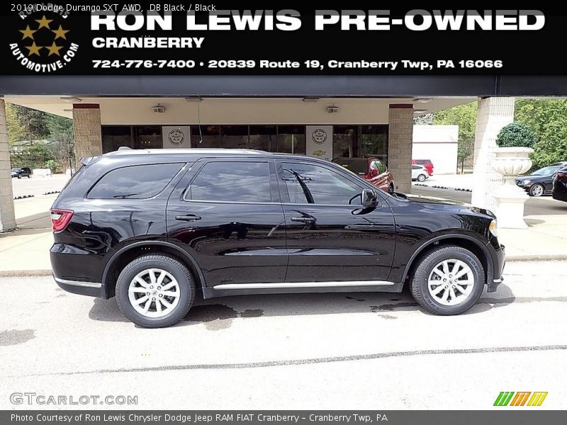 DB Black / Black 2019 Dodge Durango SXT AWD