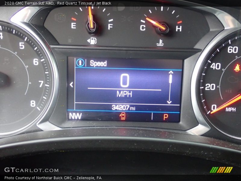 Red Quartz Tintcoat / Jet Black 2020 GMC Terrain SLE AWD