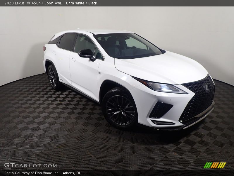 Ultra White / Black 2020 Lexus RX 450h F Sport AWD
