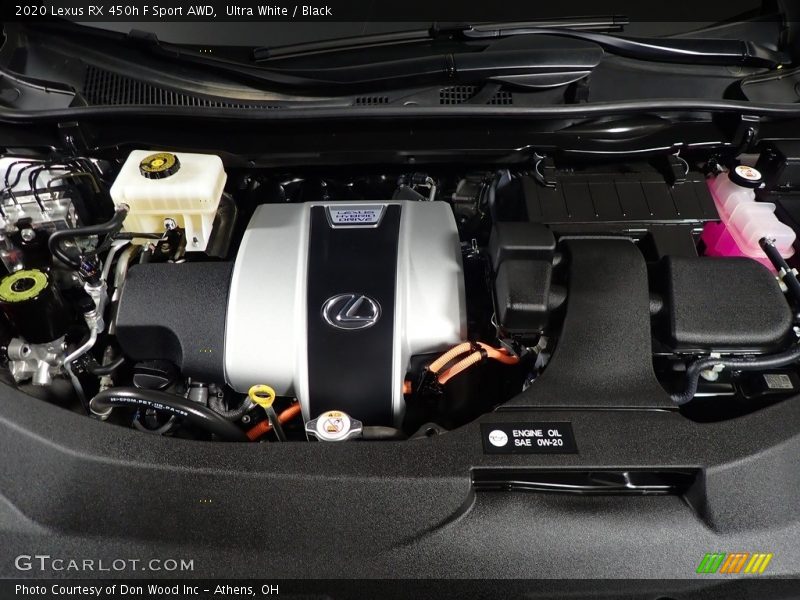Ultra White / Black 2020 Lexus RX 450h F Sport AWD