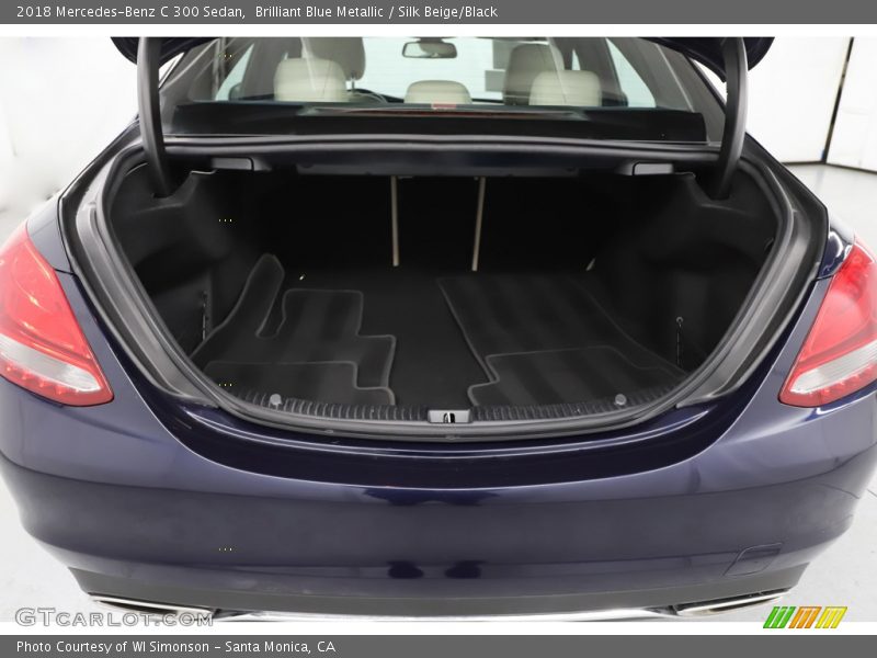 Brilliant Blue Metallic / Silk Beige/Black 2018 Mercedes-Benz C 300 Sedan