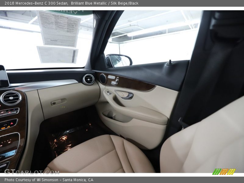 Brilliant Blue Metallic / Silk Beige/Black 2018 Mercedes-Benz C 300 Sedan