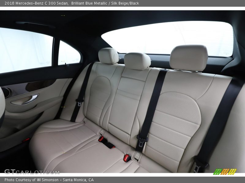 Brilliant Blue Metallic / Silk Beige/Black 2018 Mercedes-Benz C 300 Sedan