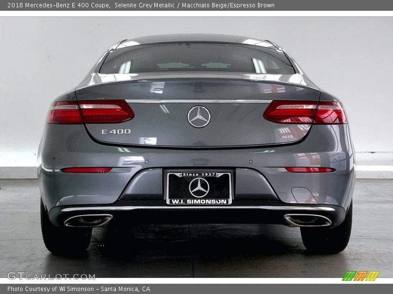 Selenite Grey Metallic / Macchiato Beige/Espresso Brown 2018 Mercedes-Benz E 400 Coupe