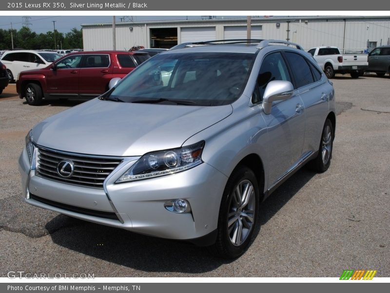 Silver Lining Metallic / Black 2015 Lexus RX 350