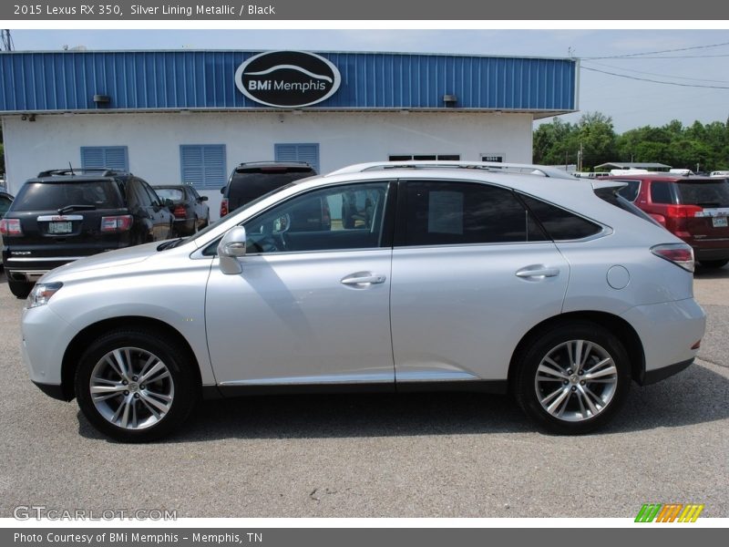 Silver Lining Metallic / Black 2015 Lexus RX 350