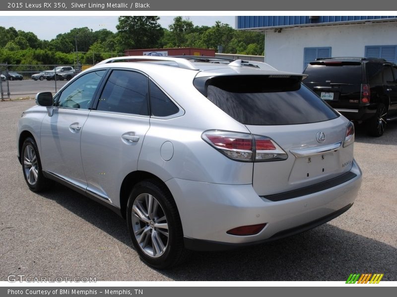Silver Lining Metallic / Black 2015 Lexus RX 350