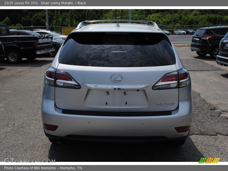 Silver Lining Metallic / Black 2015 Lexus RX 350