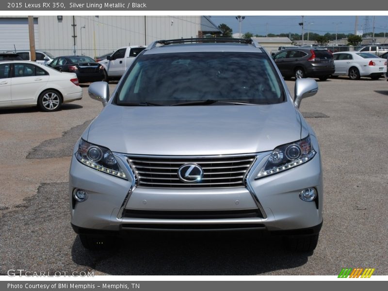 Silver Lining Metallic / Black 2015 Lexus RX 350