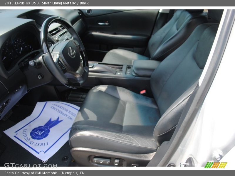 Silver Lining Metallic / Black 2015 Lexus RX 350