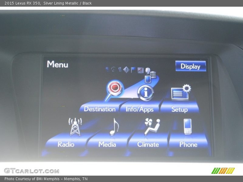 Silver Lining Metallic / Black 2015 Lexus RX 350