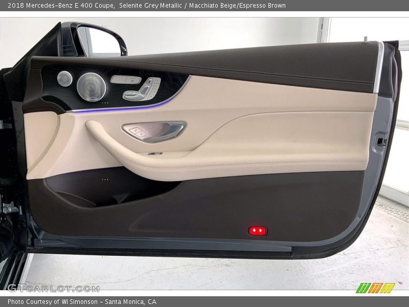 Selenite Grey Metallic / Macchiato Beige/Espresso Brown 2018 Mercedes-Benz E 400 Coupe