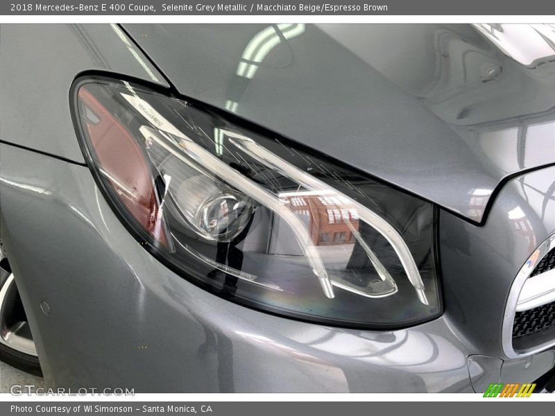 Selenite Grey Metallic / Macchiato Beige/Espresso Brown 2018 Mercedes-Benz E 400 Coupe