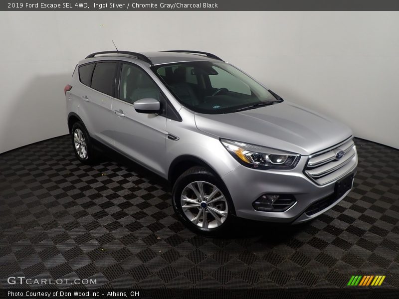 Ingot Silver / Chromite Gray/Charcoal Black 2019 Ford Escape SEL 4WD