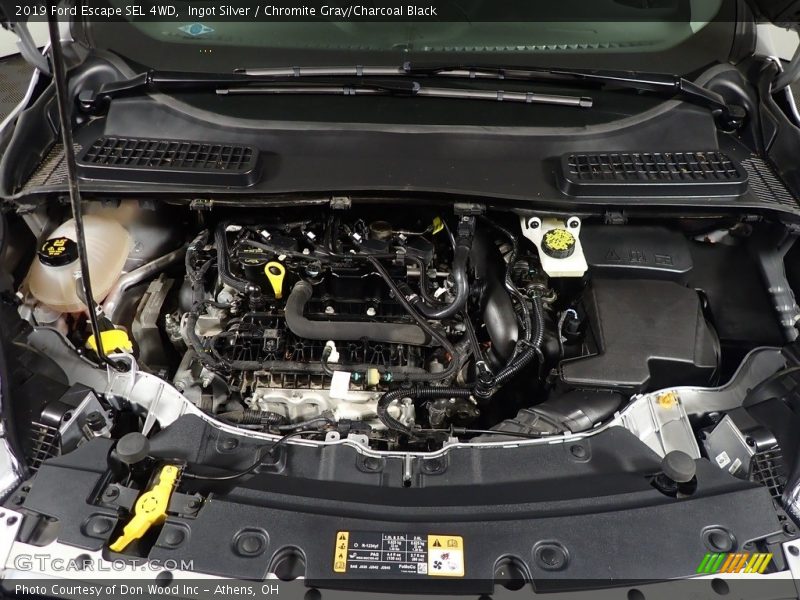 Ingot Silver / Chromite Gray/Charcoal Black 2019 Ford Escape SEL 4WD