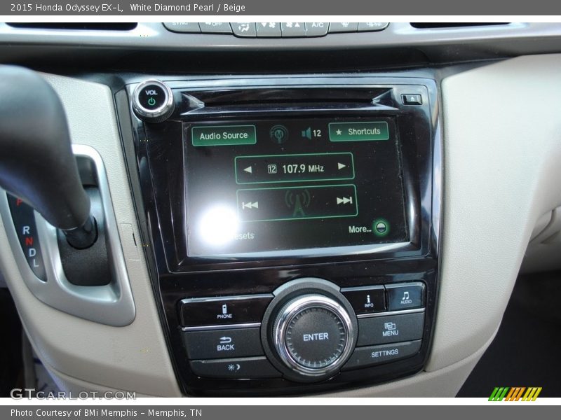 White Diamond Pearl / Beige 2015 Honda Odyssey EX-L