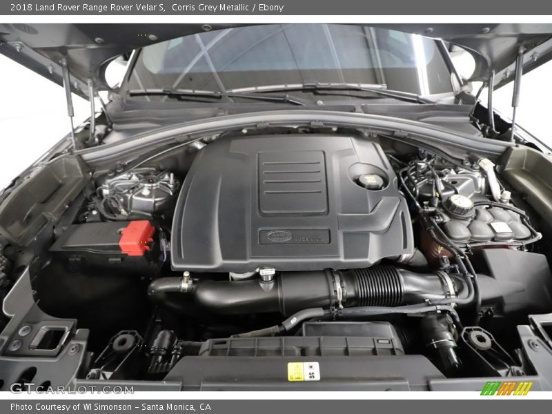 Corris Grey Metallic / Ebony 2018 Land Rover Range Rover Velar S