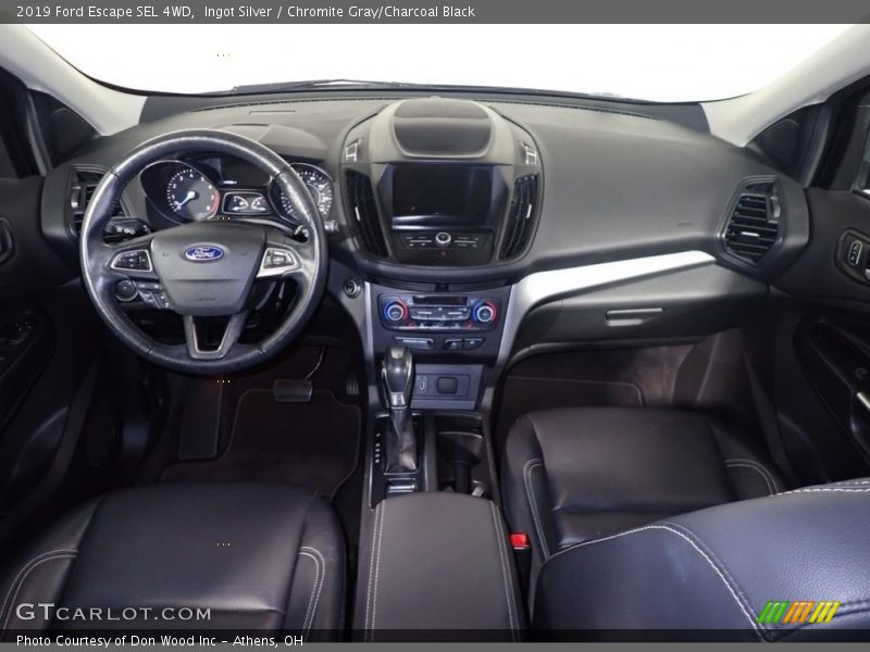 Ingot Silver / Chromite Gray/Charcoal Black 2019 Ford Escape SEL 4WD