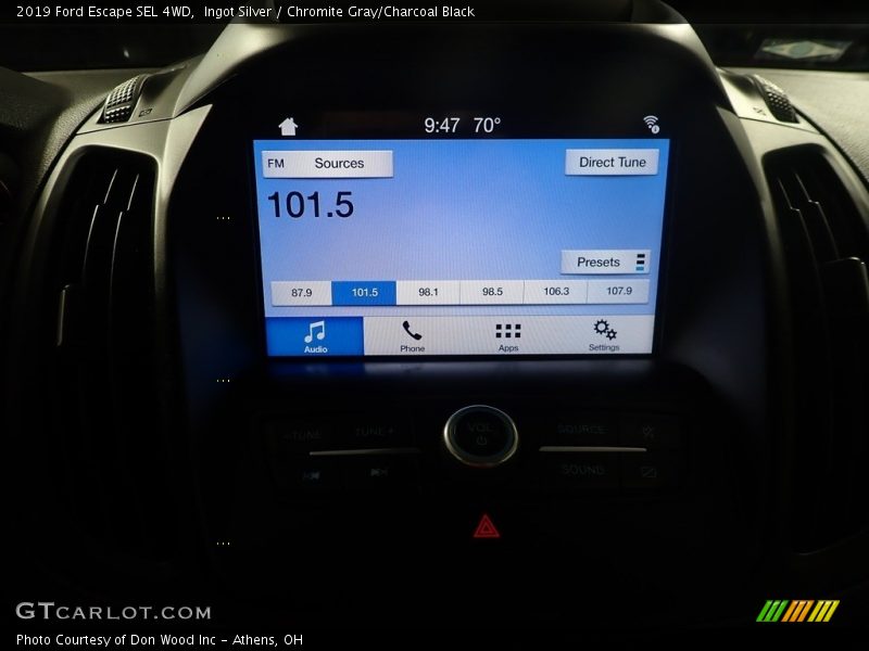 Ingot Silver / Chromite Gray/Charcoal Black 2019 Ford Escape SEL 4WD