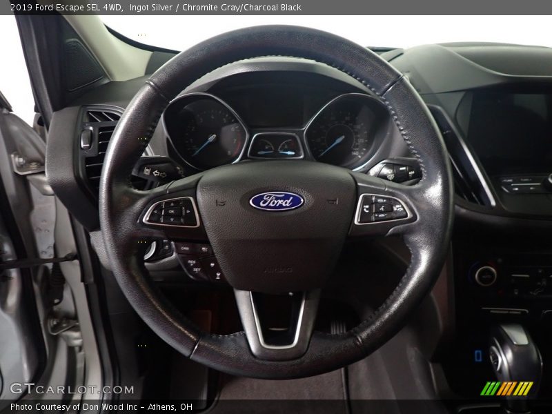 Ingot Silver / Chromite Gray/Charcoal Black 2019 Ford Escape SEL 4WD