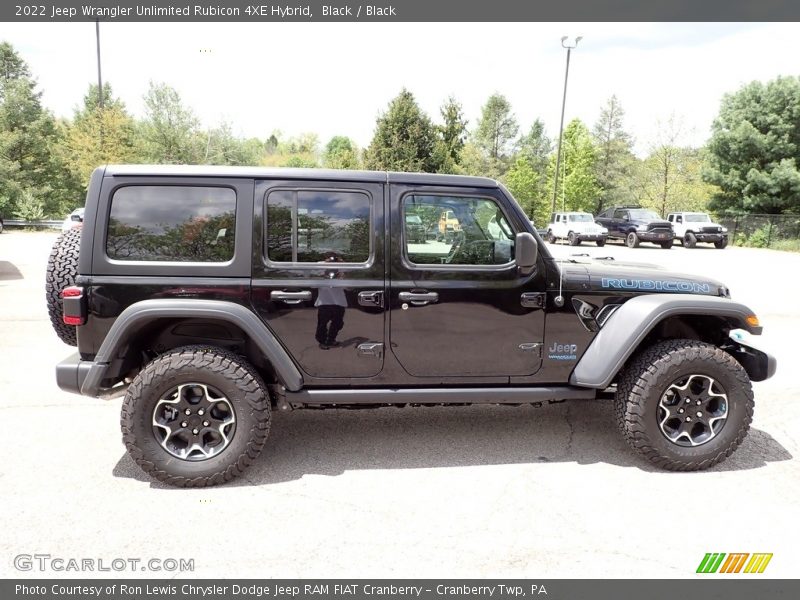 Black / Black 2022 Jeep Wrangler Unlimited Rubicon 4XE Hybrid