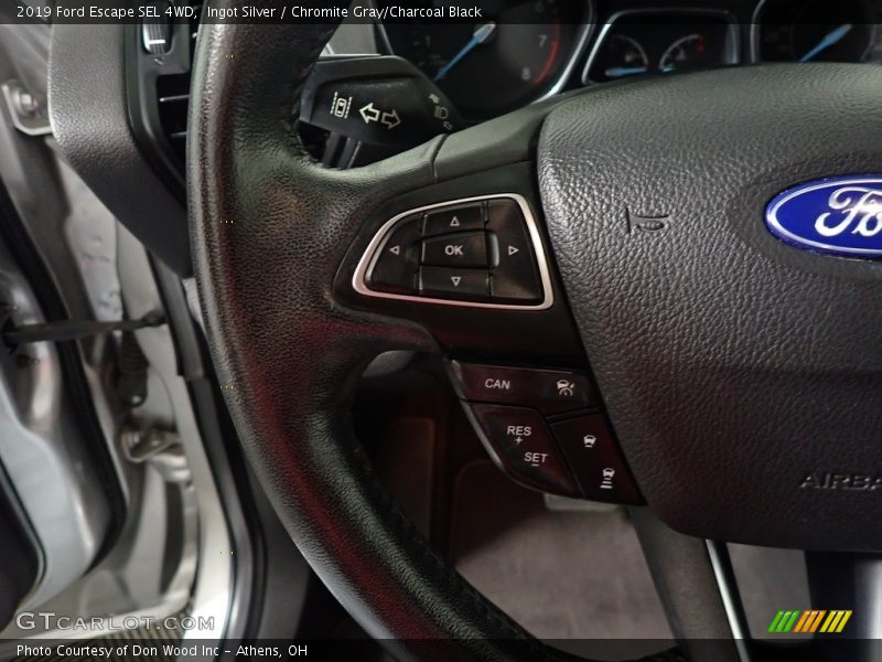Ingot Silver / Chromite Gray/Charcoal Black 2019 Ford Escape SEL 4WD
