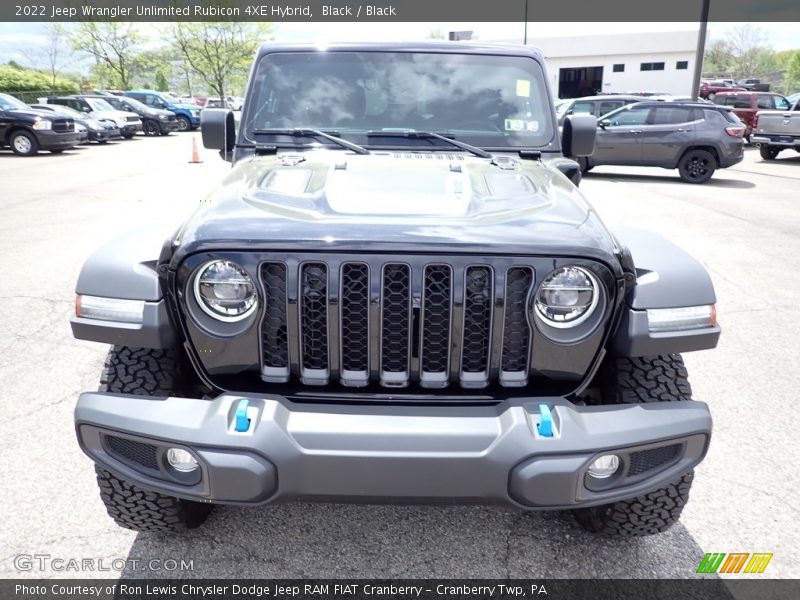 Black / Black 2022 Jeep Wrangler Unlimited Rubicon 4XE Hybrid