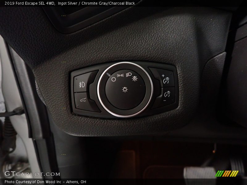 Ingot Silver / Chromite Gray/Charcoal Black 2019 Ford Escape SEL 4WD