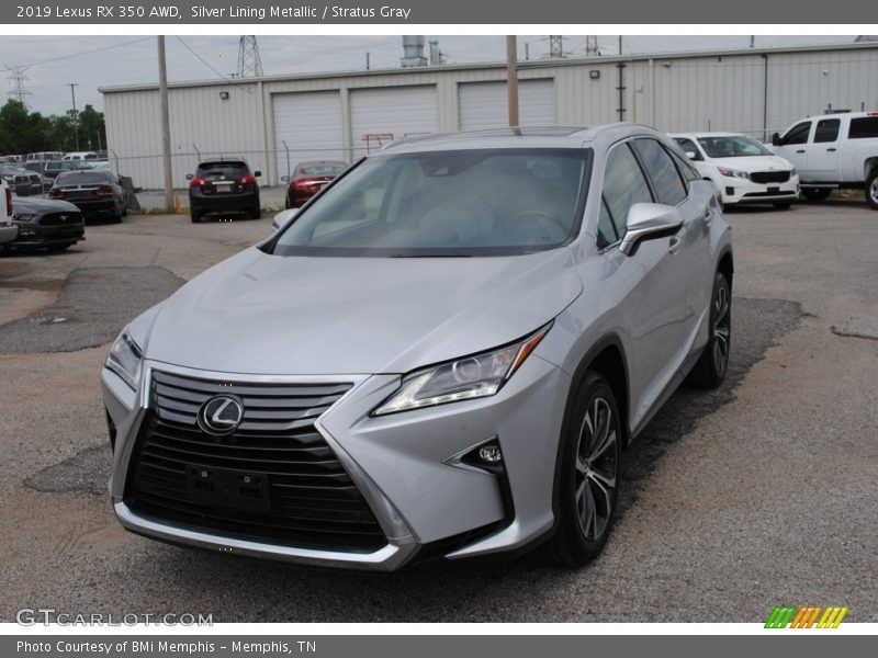 Silver Lining Metallic / Stratus Gray 2019 Lexus RX 350 AWD