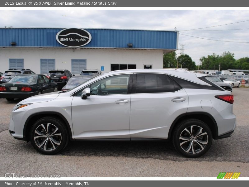 Silver Lining Metallic / Stratus Gray 2019 Lexus RX 350 AWD