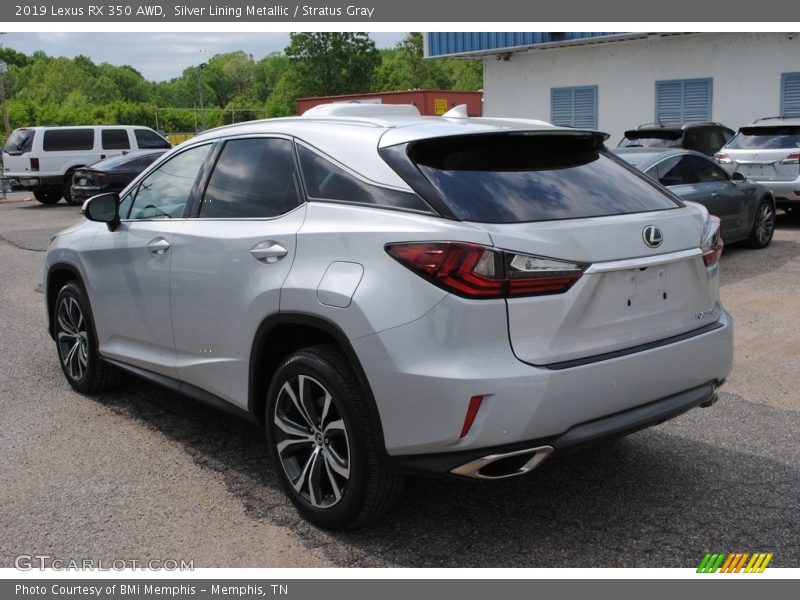 Silver Lining Metallic / Stratus Gray 2019 Lexus RX 350 AWD