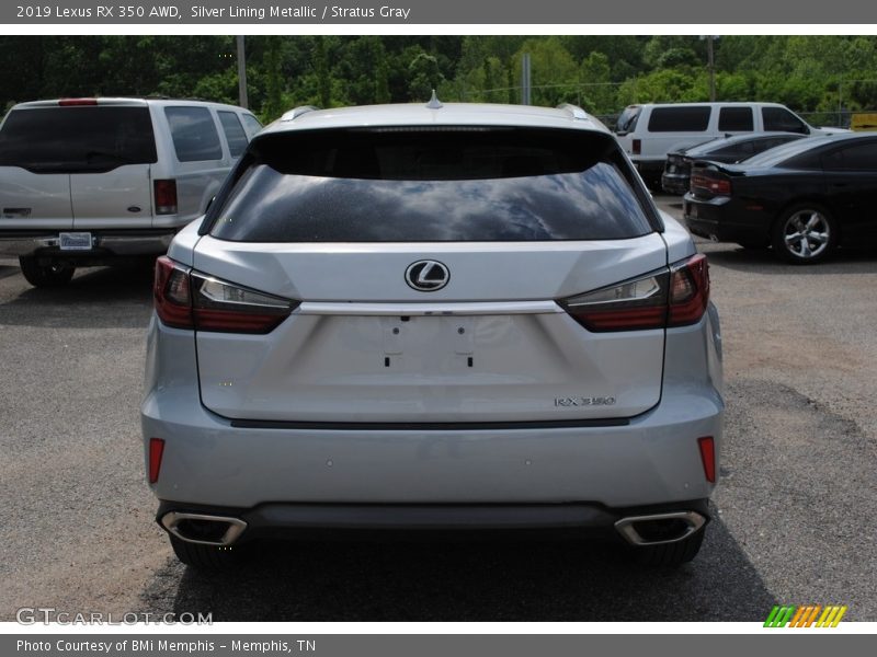 Silver Lining Metallic / Stratus Gray 2019 Lexus RX 350 AWD