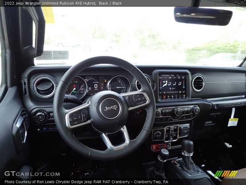 Black / Black 2022 Jeep Wrangler Unlimited Rubicon 4XE Hybrid