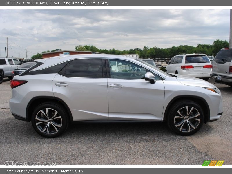 Silver Lining Metallic / Stratus Gray 2019 Lexus RX 350 AWD