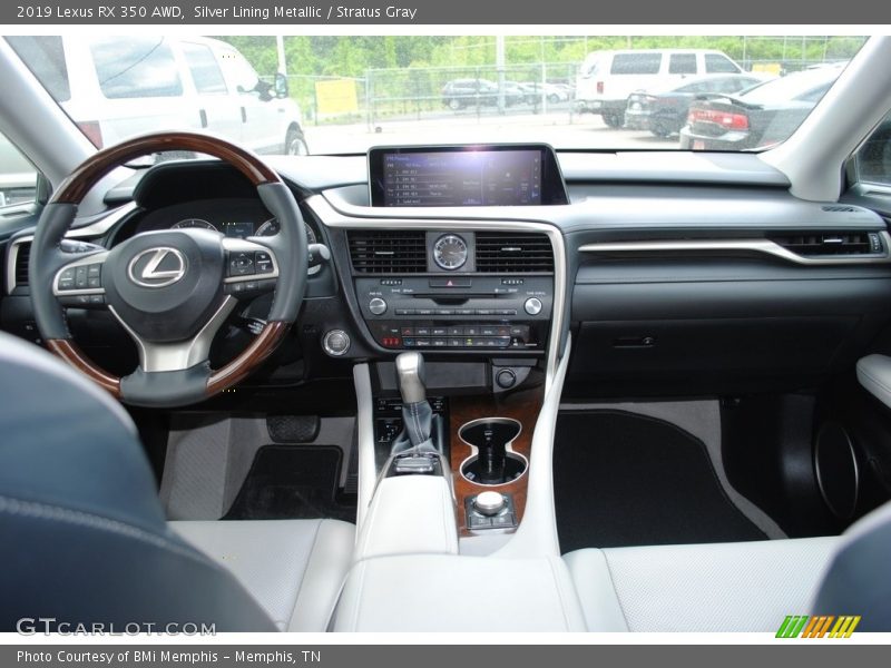 Silver Lining Metallic / Stratus Gray 2019 Lexus RX 350 AWD